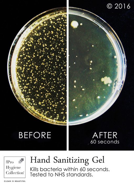 alcohol hand sanitising gel from The Pro Hygiene Collection
